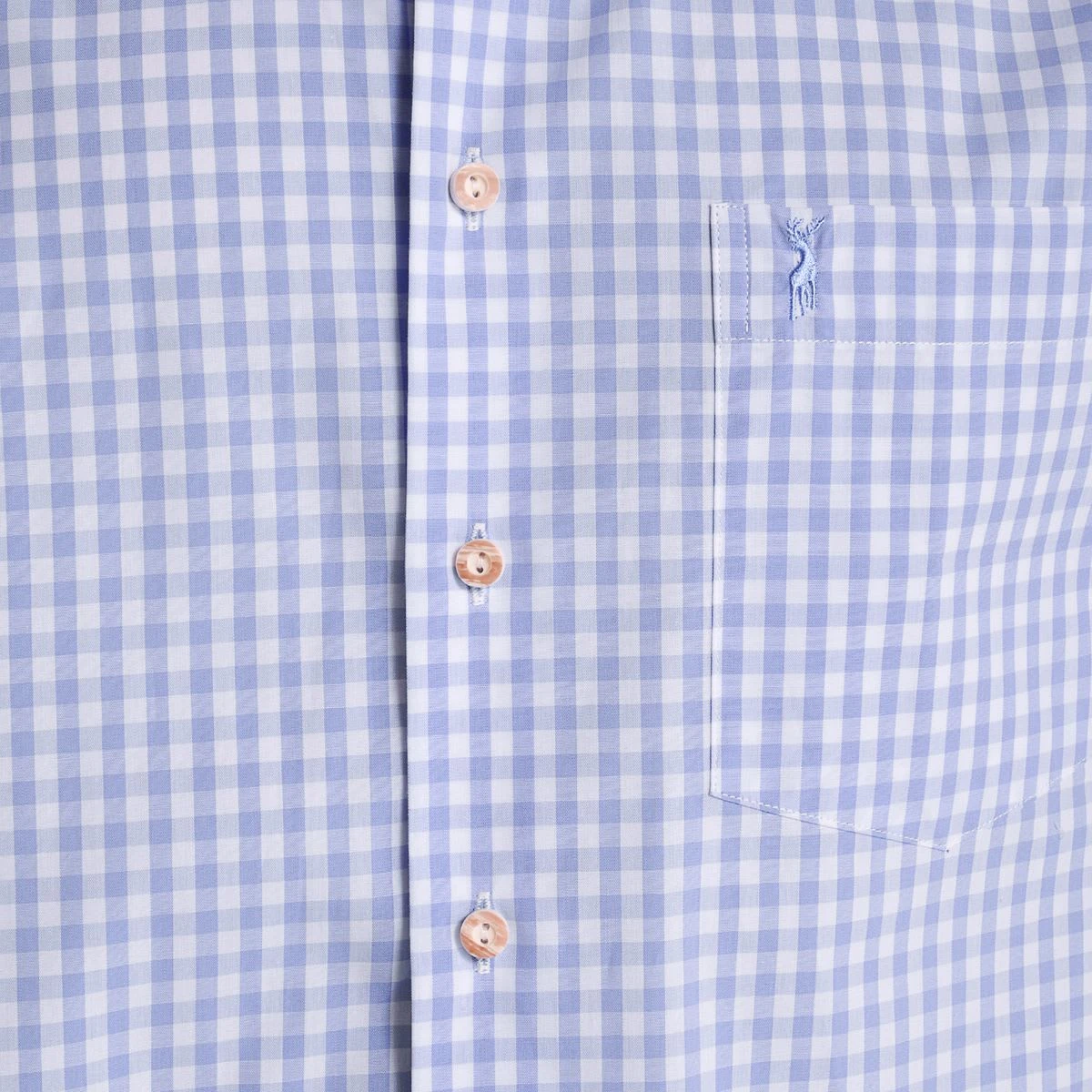 Kurzarm Trachtenhemd In Hellblau 4 Kurzarm Trachtenhemd In Hellblau – Bild 2