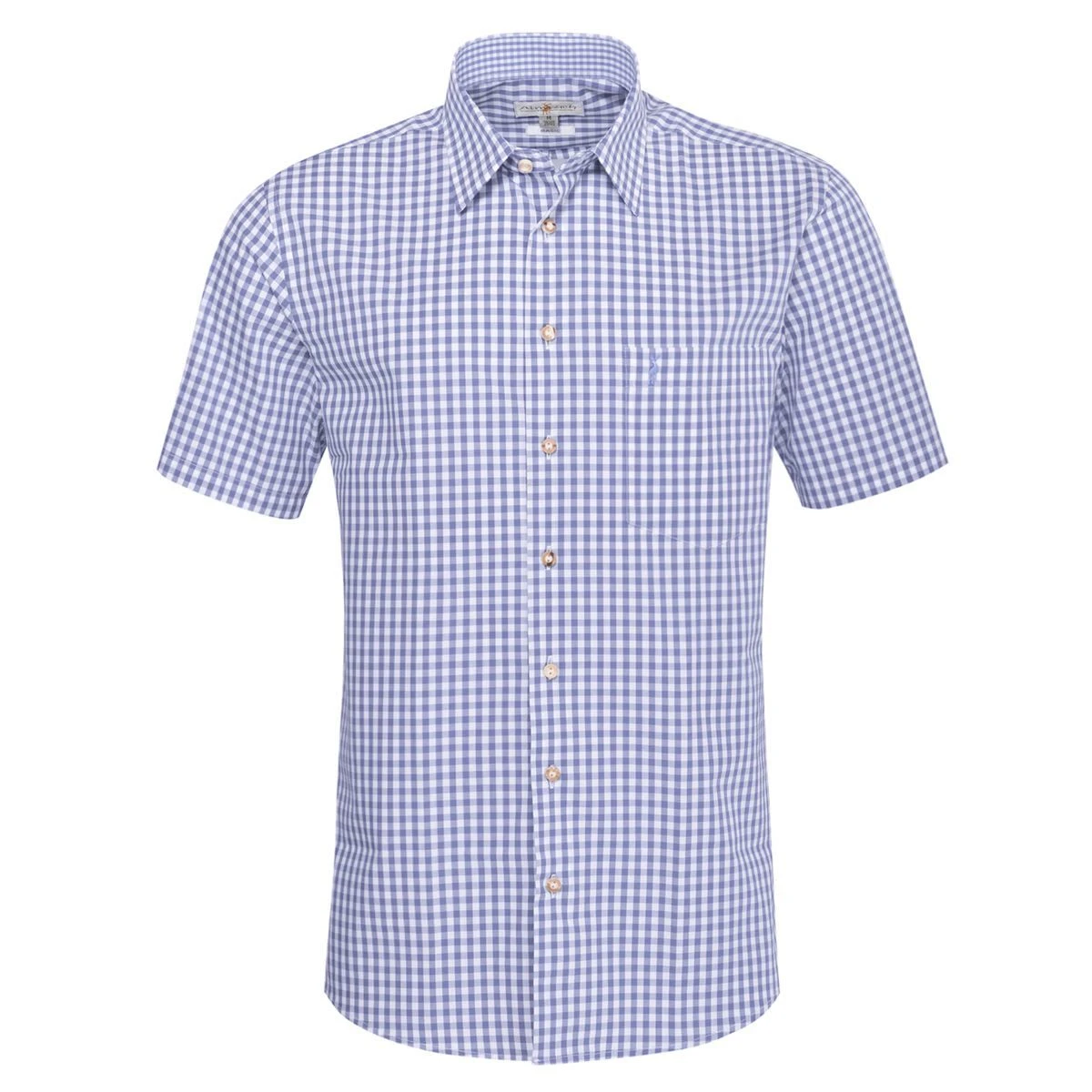 Kurzarm Trachtenhemd In Hellblau 3 Kurzarm Trachtenhemd In Hellblau