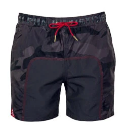 Alpha Industries Swim Short - Camouflage - Black Camouflage