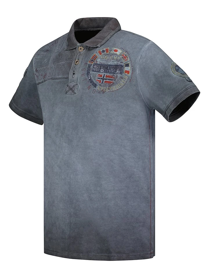 GEOGRAPHICAL NORWAY Poloshirt In Anthrazit 4 GEOGRAPHICAL NORWAY Poloshirt In Anthrazit – Bild 2