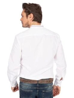 Stehkragenhemd HOLLINGER Weiss Rot (Slim Fit) 15 Stehkragenhemd HOLLINGER Weiss Rot (Slim Fit) -Mustiag Geschaft gipfelsturmer stehkragenhemd hollinger weiss rot slim fit 3