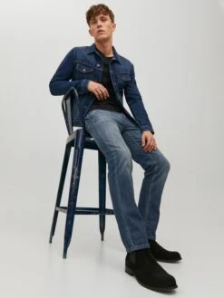 Jack & Jones Jeans "Clark" - Regular Fit - In Dunkelblau -Mustiag Geschaft jack and jones jeans clark regular fit in dunkelblau 7