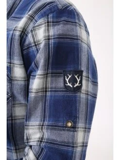 Trachtenhemd "Jannik" In Blau/ Weiß -Mustiag Geschaft kruger dirndl trachtenhemd jannik in blau weiss 2