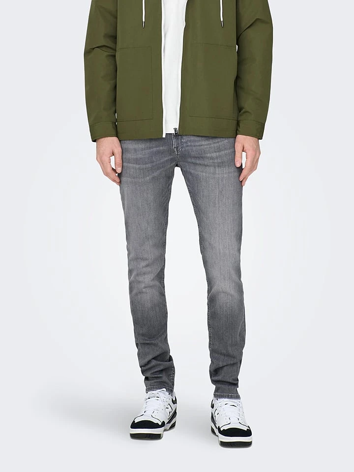 Only & Sons Jeans "Loom" - Slim Fit - In Grün 3 Only & Sons Jeans "Loom" - Slim Fit - In Grün