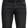 Only & Sons Jeans-Shorts In Schwarz