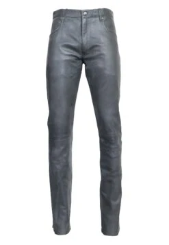 Lederhose Slim Fit In Grau -Mustiag Geschaft ricano lederhose slim fit in grau 5
