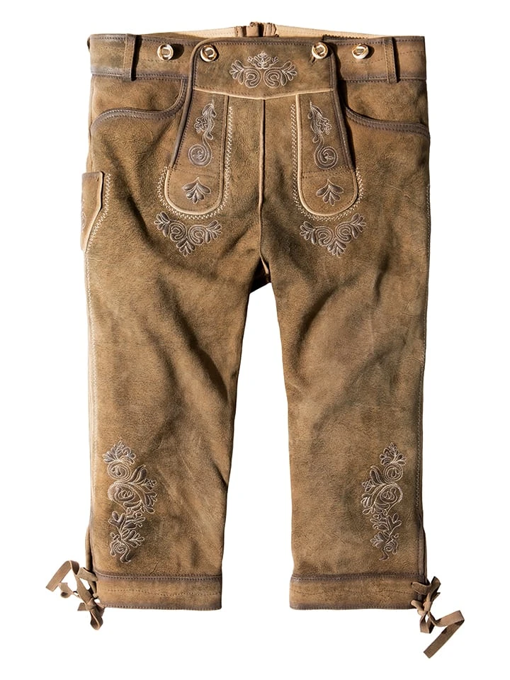 Lederhose "Justin" In Hellbraun 4 Lederhose "Justin" In Hellbraun – Bild 2