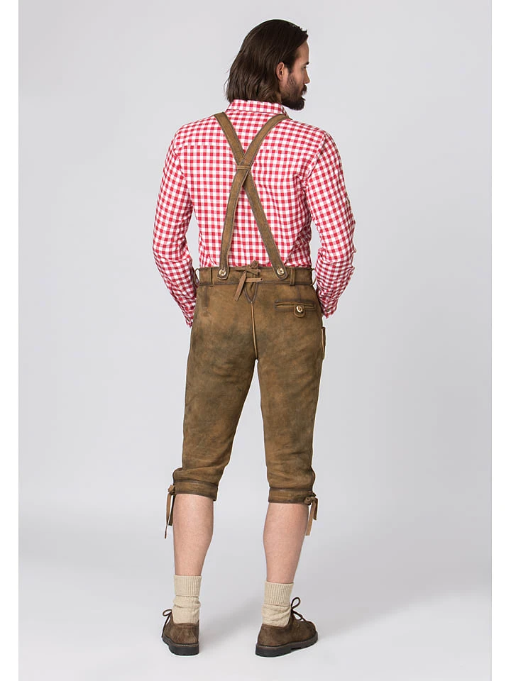 Lederhose "Justin" In Hellbraun 5 Lederhose "Justin" In Hellbraun – Bild 3