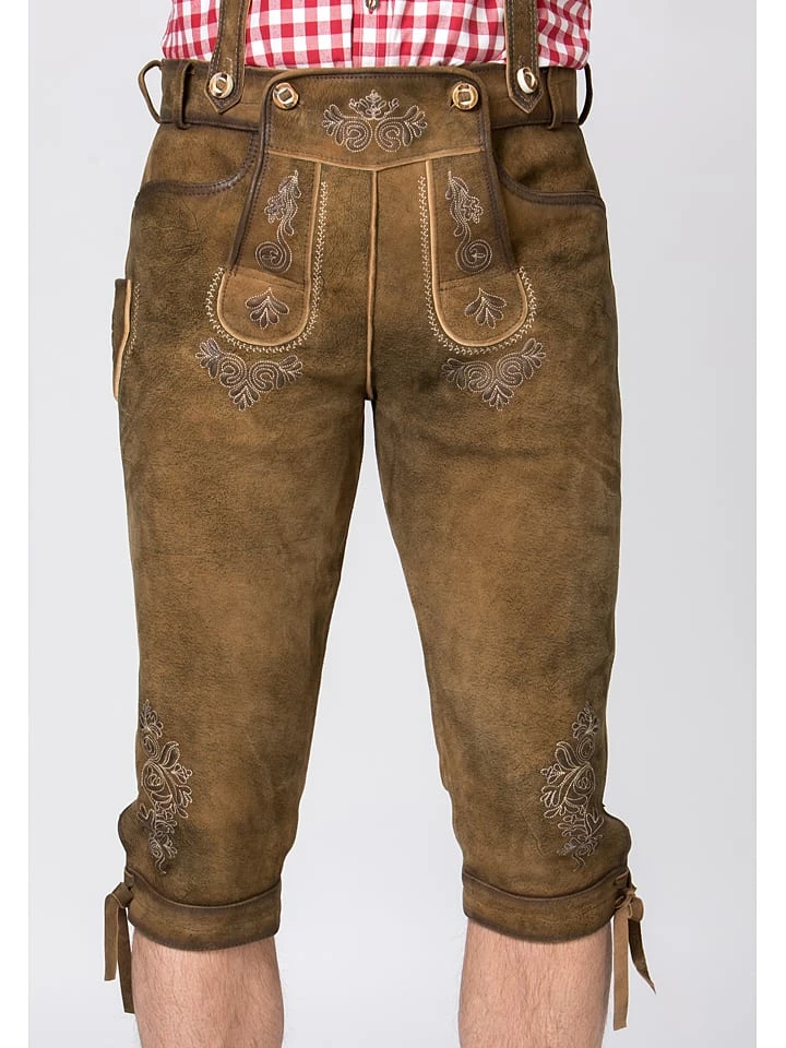 Lederhose "Justin" In Hellbraun 6 Lederhose "Justin" In Hellbraun – Bild 4