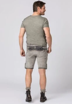 Lederhose "Kramer" In Rauch Geäscht -Mustiag Geschaft stockerpoint lederhose kramer in rauch geascht 2