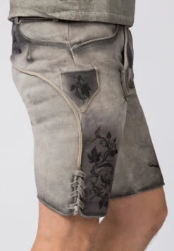 Lederhose "Kramer" In Rauch Geäscht -Mustiag Geschaft stockerpoint lederhose kramer in rauch geascht 5