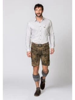 Trachtenhemd "Gino" In Hellgrau/ Weiß -Mustiag Geschaft stockerpoint trachtenhemd gino in hellgrau weiss 2