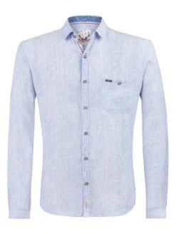 Trachtenhemd "Noah" In Hellblau